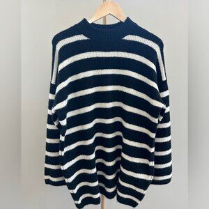 H&M Oversized Striped Sweater | BNWT | Long Cozy Knit | Medium